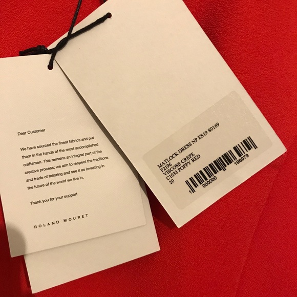 🎉 Roland Mouret red Matlock dress - Picture 10 of 11